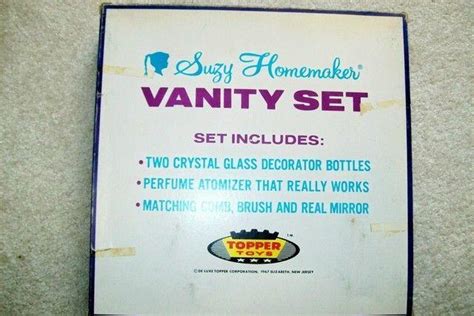 vintage 1967 suzy homemaker vanity set by topper mint in original box 1823526762