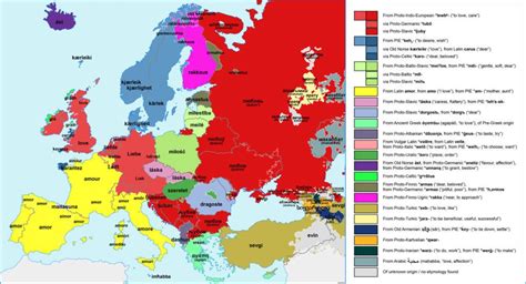 This Map Shows How To Say Love In Every Country Across Europe