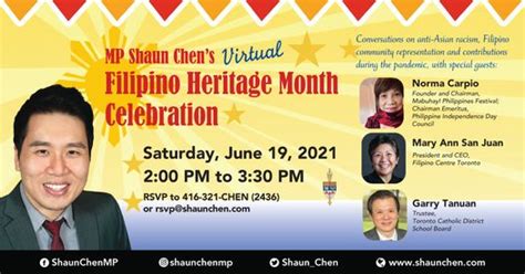 Virtual Filipino Heritage Month Celebration Canadian Multicultural