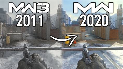 Hardhat Map Comparison Mw3 Vs Modern Warfare 2020 Remake Youtube