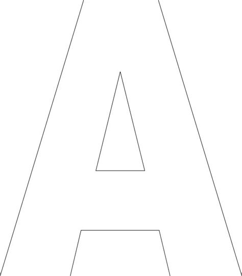 Free Printable Upper Case Alphabet Template