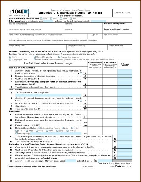 Federal Tax Forms 1040 Instructions Form Resume Examples A6yn8vdr2b