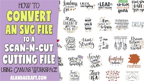 How To Convert An Svg To A Scanncut Cutting File In Canvas Workspace