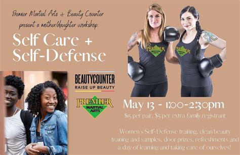 Self Care Self Defense Motherdaughter Workshop Premier Martial Arts