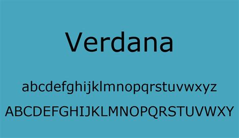 Verdana Font Free Download R2rdownload