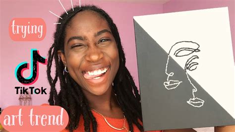 Create With Me Trying Tik Tok Line Art Trend Youtube