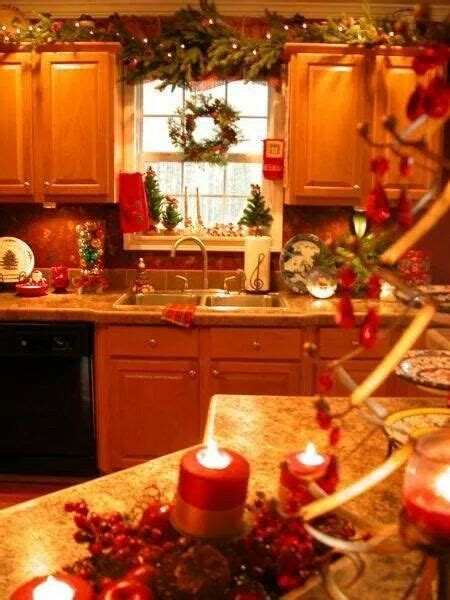 I have never had an open space above my cabinets and always wanted it. 17 Best images about Christmas Kitchen on Pinterest | Christmas tea, Christmas interiors and ...