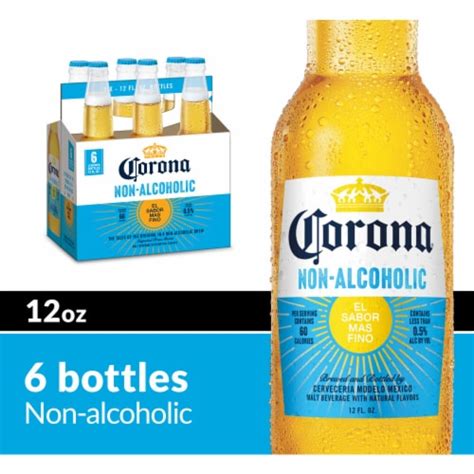 Corona Non Alcoholic Malt Beverage Mexican Import Brew 6 Bottles 12