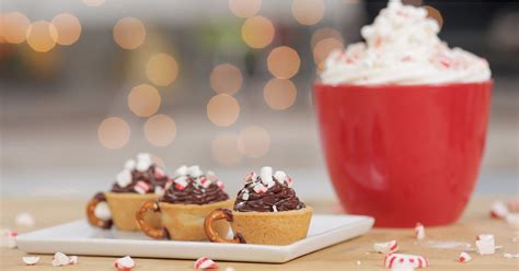 Peppermint Hot Chocolate Cookie Cups Popsugar Food