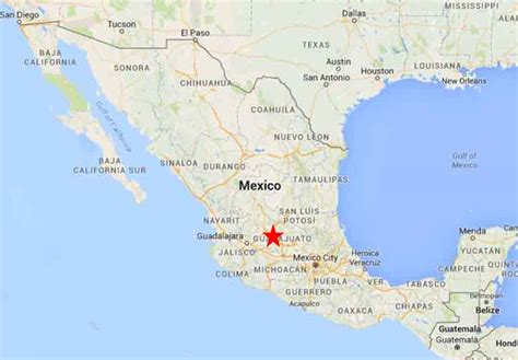 Guanajuato Mexico Map