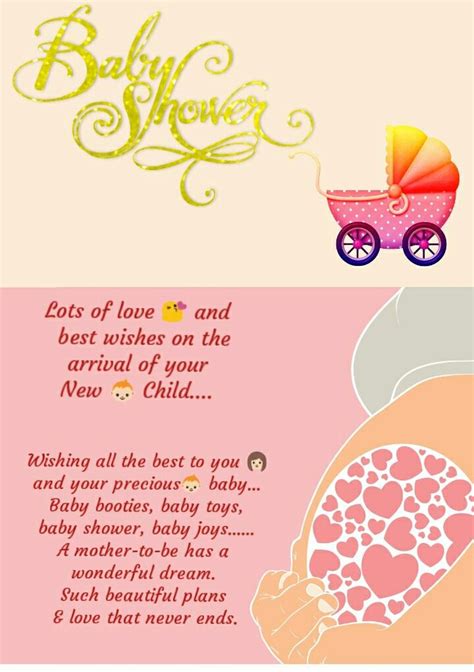 Baby Shower Congratulations Card Baby Shower Wishes Baby Shower