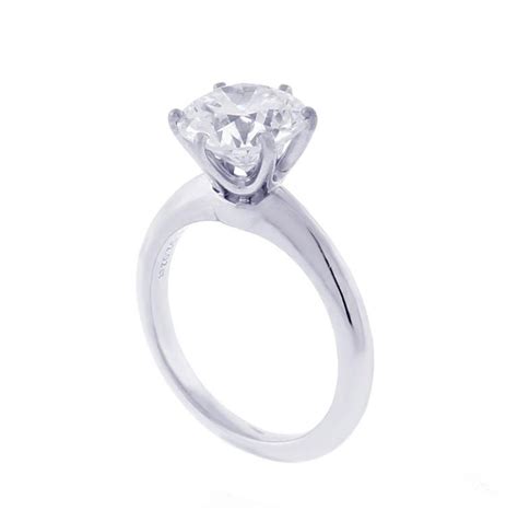 Tiffany And Co 2 Carat Diamond Solitaire Ring For Sale At 1stdibs 2