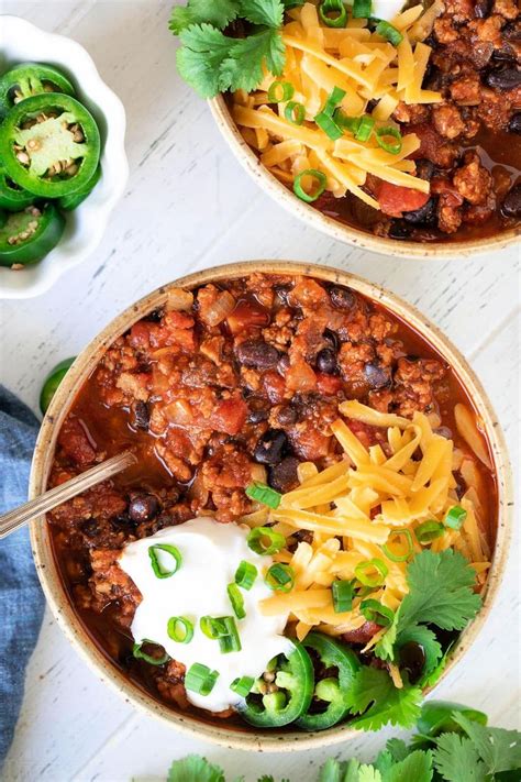 This Incredibly Easy Turkey Chili Recipe Is Delicious Hearty Healthy