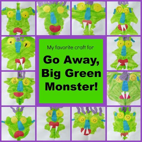 What A Fun Craft Project For Halloween Its Go Away Big Green Monster
