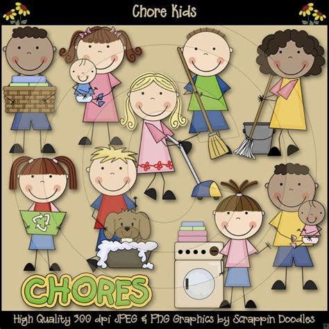 Chore Clip Art Cleaning Pinterest Kid Chores Clip Art And Doodles