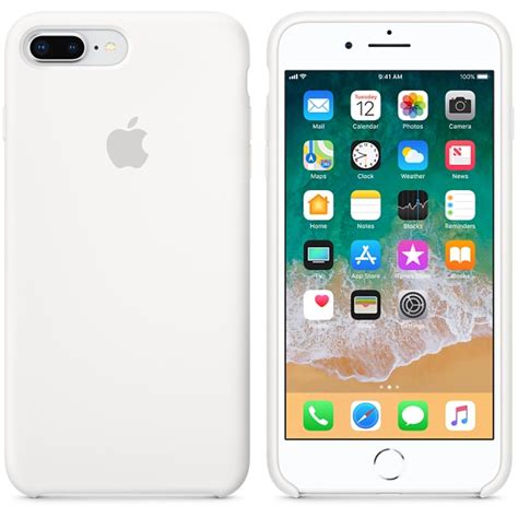 Apple Silicone Case White For Iphone 8 Plus7 Plus Iphone Accessories