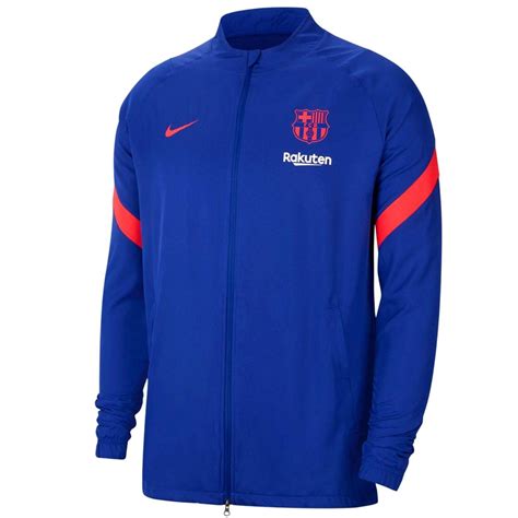 Fc Barcelona Blue Training Presentation Soccer Tracksuit 2021 Nike