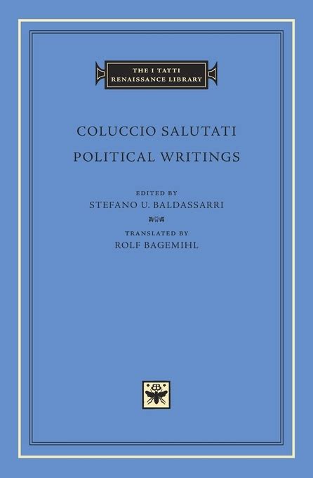 Political Writings I Tatti The Harvard University Center For