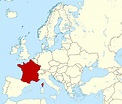 Mapa grande localización de Francia en Europa | Francia | Europa ...
