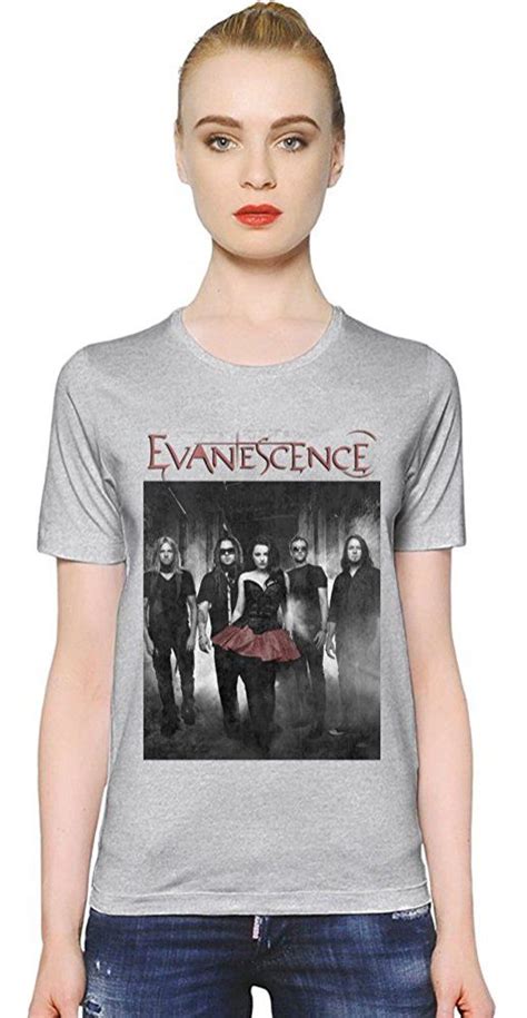 Evanescence Band Photo Womens T Shirt Twomen02187 1790 T Shirts For Women Band Photos