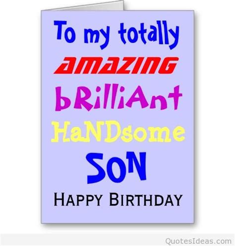 Happy birthday card for my son. messages happy birthday