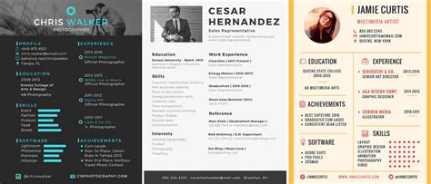 50 Inspiring Resume Designs To Learn From Canva