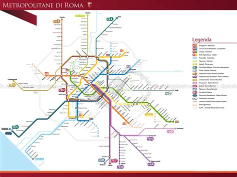 Rome Metro Map 03131