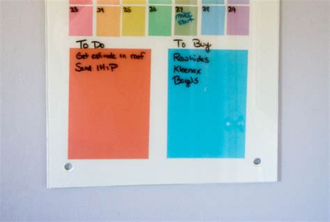 Memo Board Diy Project Paint Chip Calendar Diy Memo Board Kleenex