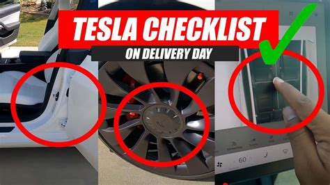 Tesla Delivery Day Checklist 2024