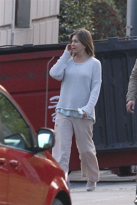 Jennifer Aniston On The Set Of Cake Movie In Los Angeles Hawtcelebs