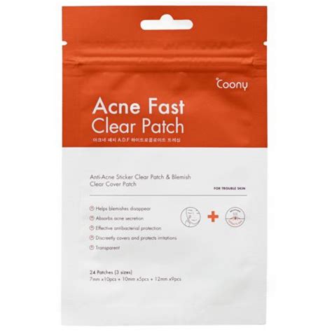 Coony Acne Fast Clear Patch Tratamiento Para El Acné X 24 Parches