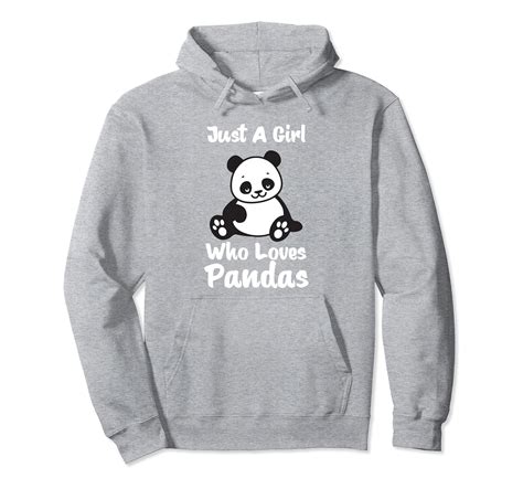 Just A Girl Who Loves Pandas Hoodie Panda Hoodie For Girls Ah My