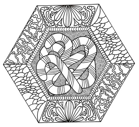 Starfish zentangle coloring page printable. Candy Canes Galore Adult Coloring Page | FaveCrafts.com