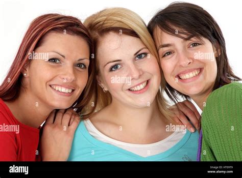 Freundinnen Three Friends Stock Photo Alamy