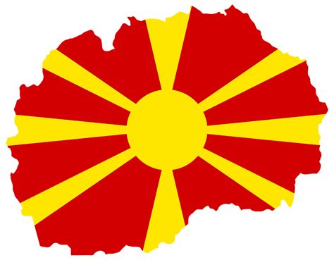 North Macedonia Flag Map North Macedonia Flag Bow Tie Знаме на