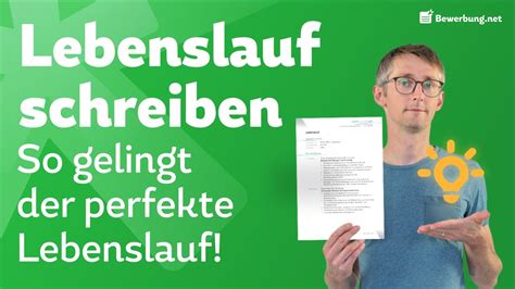 Du bewirbst dich für ein. LEBENSLAUF SCHREIBEN: Perfekten Lebenslauf erstellen - YouTube