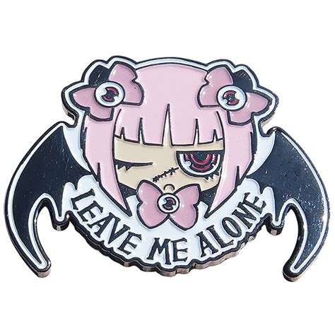 Leave Me Alone Pin Etsy
