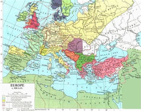 Map Of Europe During Middle Ages Europe In The Middle Ages From 500 Ad