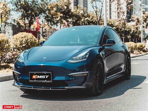 Tesla Model 3 Bolt On Body Kit Cmst Style Genuine Carbon Fiber Col Torque Alliance