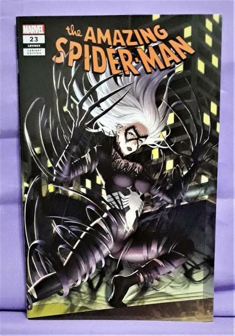 Amazing Spider Man 23 Venomized Black Cat Comic Xposure Cover Marvel