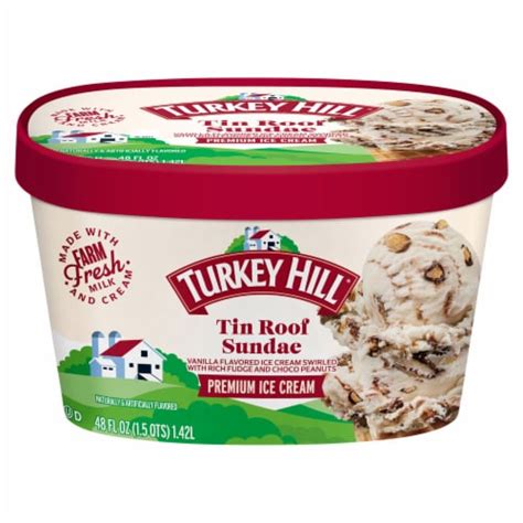 Turkey Hill Tin Roof Sundae Ice Cream Tub 48 Oz Smiths Food And Drug