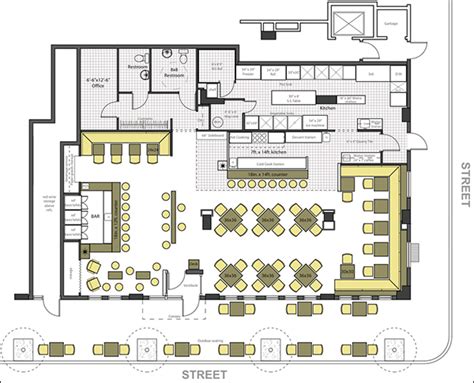 Best practices list of types of work centers in kitchens space and clearance requirements for kitchen work centers. Restaurant Design Software | Restaurant floor plan ...