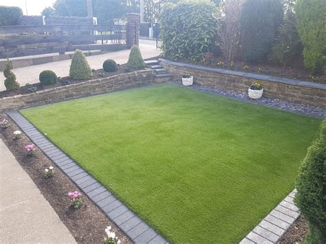 Set the stones flush with turf so it's easy to mow. Artificial Grass and Turf in South Yorkshire | Picture ...
