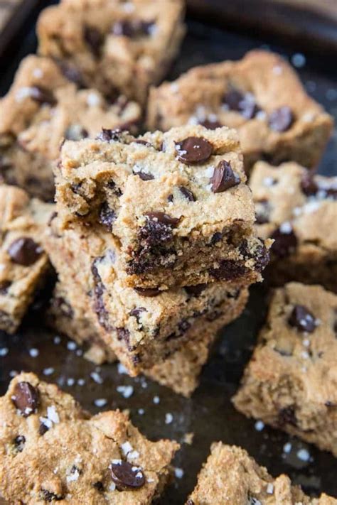 Paleo Chocolate Chip Cookie Bars The Roasted Root