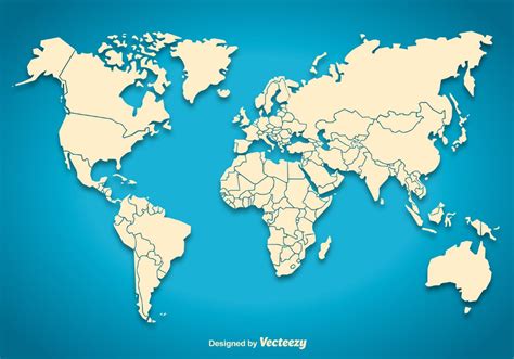 Descargar Mapa del mundo silueta Vector Encuentre más de un millón de
