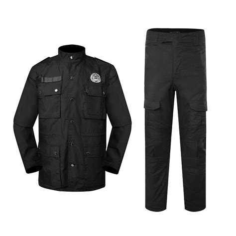 Police Uniform Dark Blue Black Color Tc 6535 210gsm Puxx05