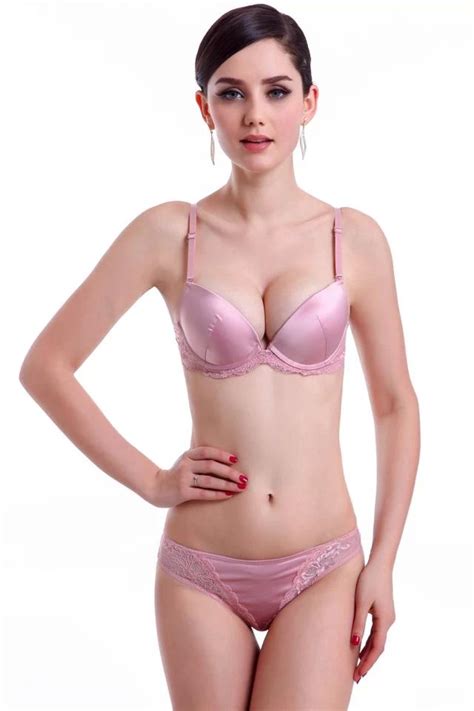 2021 Sexy Bra Set Lace Bra And Panty Sets Silky Underwear Satin Push Up Bras Women Beauty