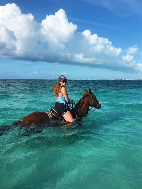 Horseback Riding On The Beach And In The Ocean At Turks And Caicos