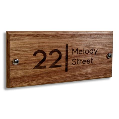 Premium Solid Wooden Laser Engraved Door Plaque Sign