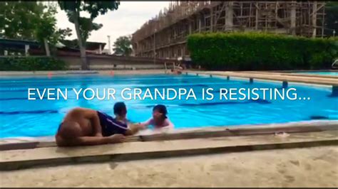 Swimming Lesson 101 With Our Grandpa Diyo Youtube